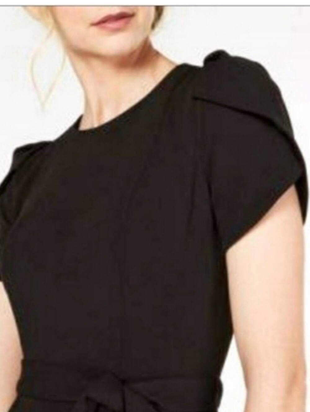 Calvin Klein Tulip-Sleeve Wide Leg Jumpsuit - Picture 2 of 6